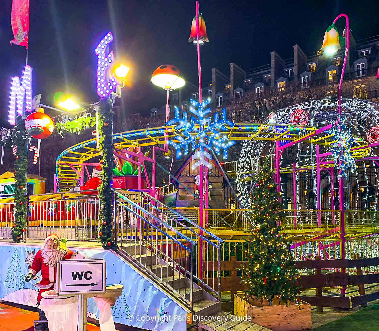 Champagne igloo at Tuileries Garden Christmas Market